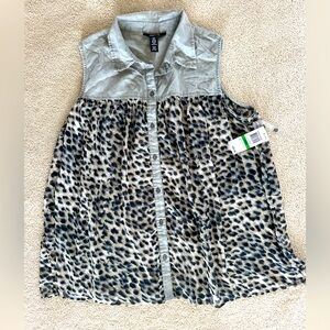 NWT Style & Co cheetah print tank top